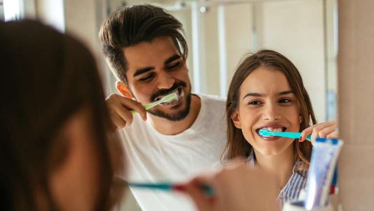 couple toothbrush
